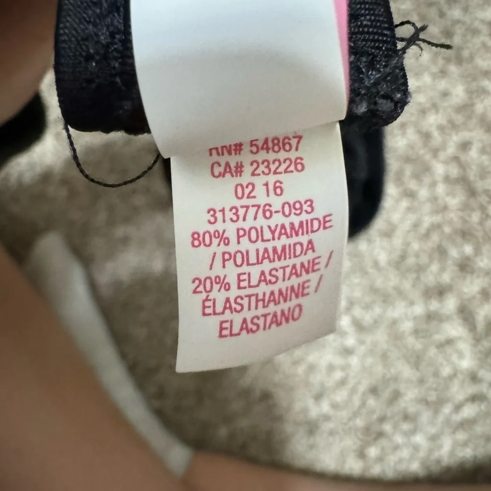 VICTORIAS SECRET SCOOP NECK BIKINI TOP black Small